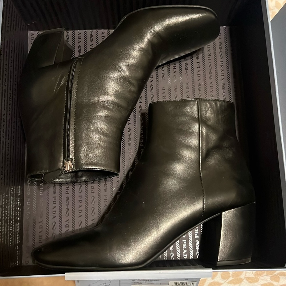 Prada Calzature Donna leather boots 10.5